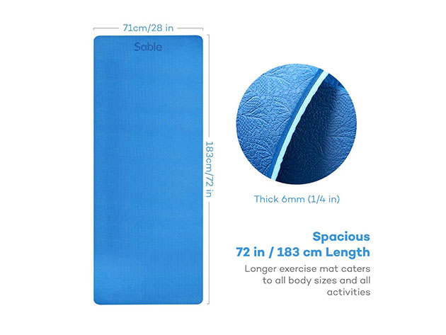 Sable High Density Non-Slip Exercise Yoga Mat