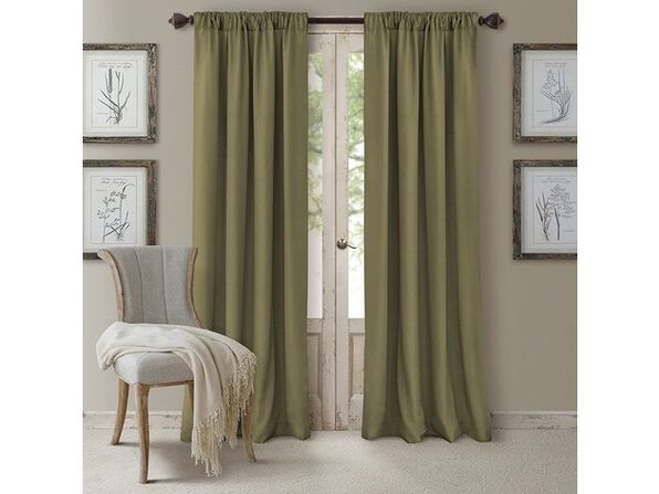 Elrene Home Fashions 100 Polyester Window Single Curtain Panel 52 Inches X 95 Inches Glade Stacksocial