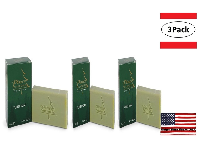 3 Pack PINO SILVESTRE by Pino Silvestre Soap 4.8 oz for Men