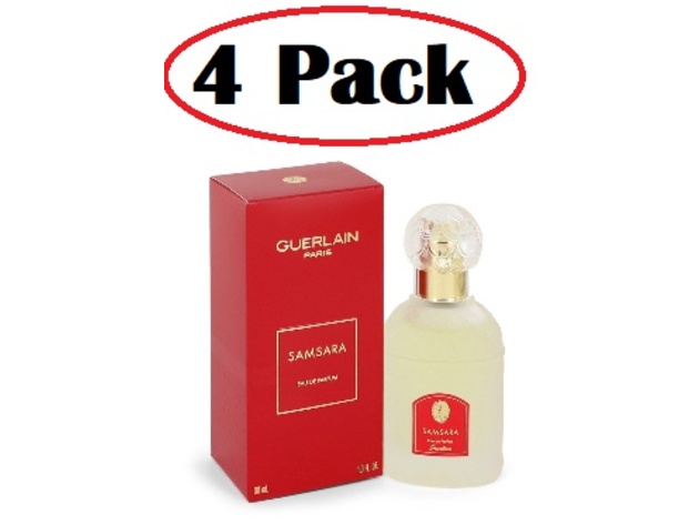 4 Pack of SAMSARA by Guerlain Eau De Parfum Spray 1 oz