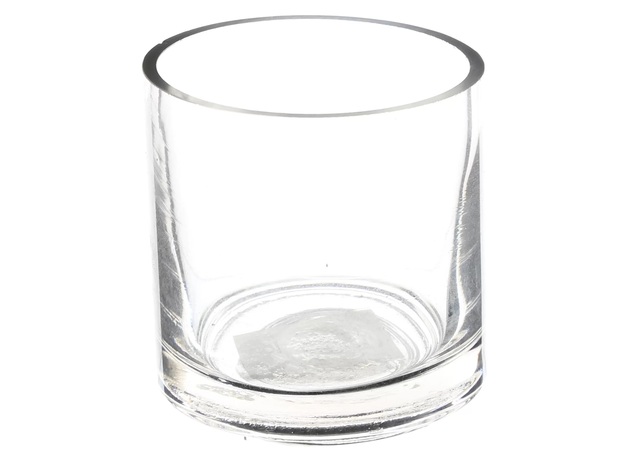 Afloral Clear Cylinder Glass Vase 5" x 5"