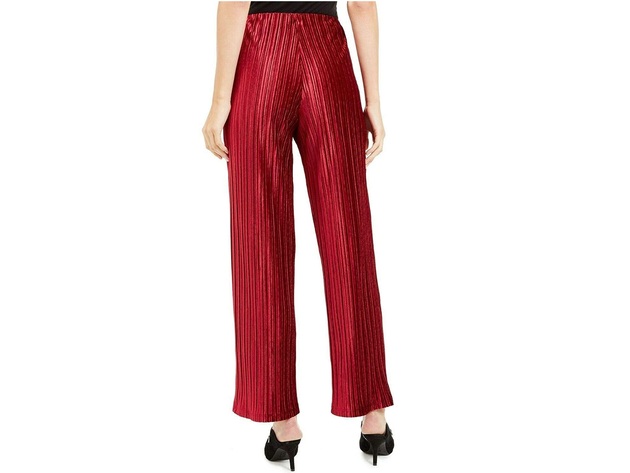 Alfani Women's Pull-On Velvet Wide-Leg Pants Red Size 2 Extra Large