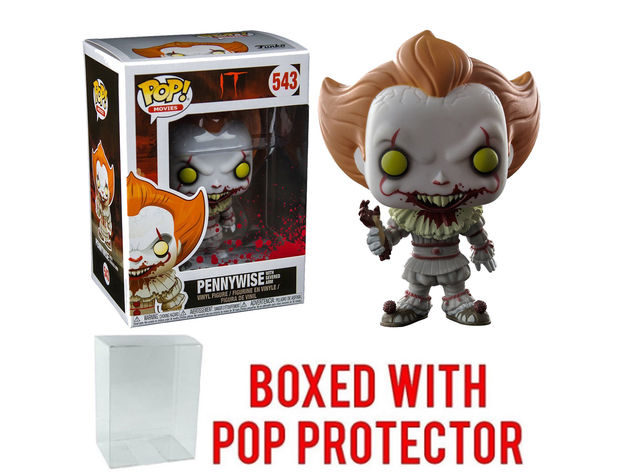 Funko Pop! Movies IT Pennywise w/ Severed Arm Vinyl Figure w/ Pop Protector