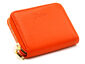 Clarisa Leather Card Holder Wallet Orange