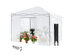 Costway 10'x10' Portable Walk-in Greenhouse Pop-up Folding Plant Gardening W/Window - White