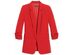 DKNY Women's Ruched-Sleeve Blazer Red Size 2