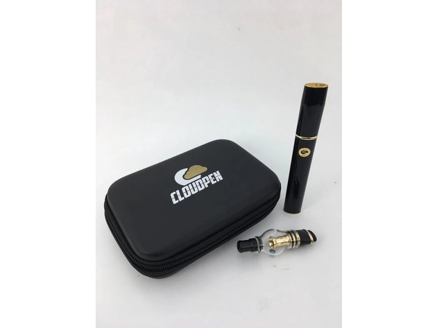 Cloud Pen 3.0 Vaporizer Kit with LED Back-Lit Button, Lightweight and Discreet, Glossy Black