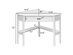 Costway Corner Computer Desk Laptop Writing Table Wood Workstation Home Office Furniture - White