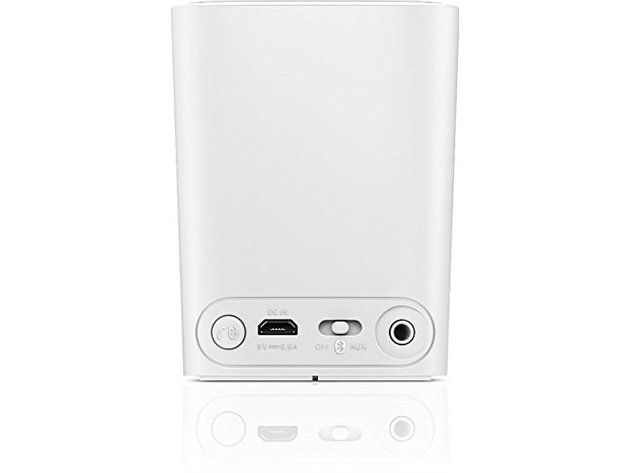 Philips BT100W/37 Built-In Microphone Wireless Mini Compact Portable Bluetooth Speaker, White (New Open Box)