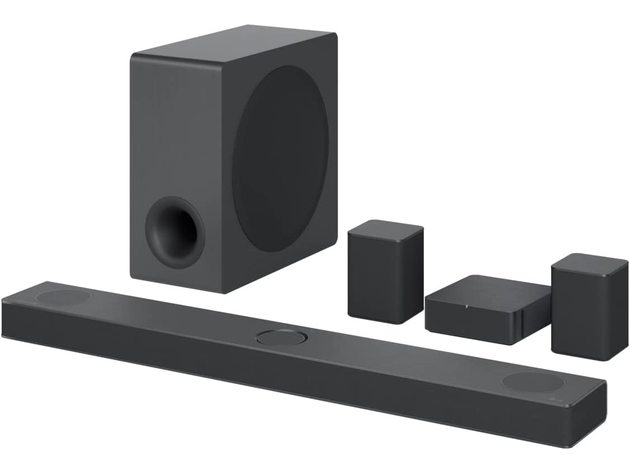 LG - 5.1.3 ch High Res Audio Sound Bar with Dolby Atmos and Surround Speakers - Black