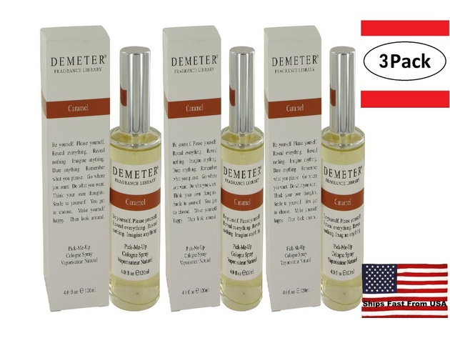 3 Pack Demeter Caramel by Demeter Cologne Spray 4 oz for Women