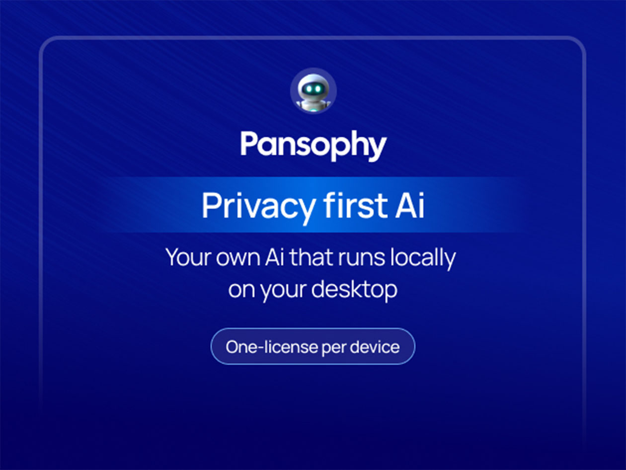 Pansophy Private Personal AI Desktop Assistant - Base Plan: Lifetime Subscription