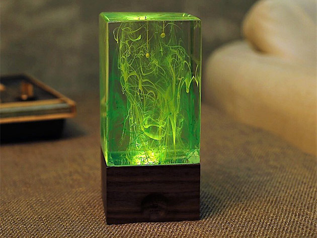 Block Resin Lamp (Aurora)