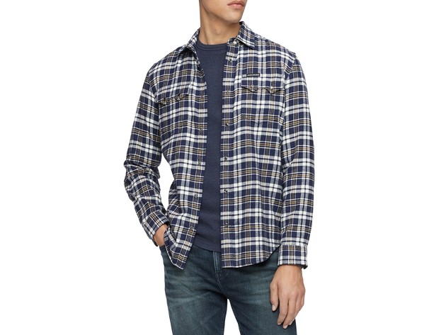 Calvin Klein Jeans Men's Western Plaid 