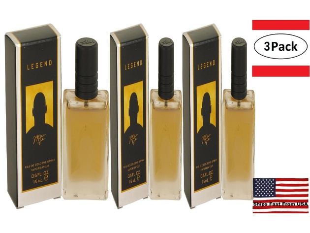 3 Pack Michael Jordan Legend by Michael Jordan Mini Cologne Spray .5 oz for Men