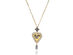 Swarovski Vintage Swan Gold Tone Dark Multi-Colored Crystal Necklace (Store-Display Model)