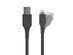 Logiix Sync & Charge Anti-Stress MFi Lightning Cable (Black/3-Pack)