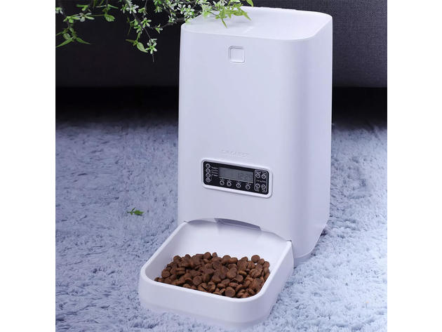 Dogness PROGFEEDWHT 6L Programmable Pet Feeder - White