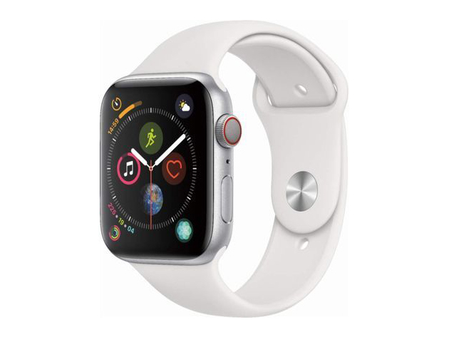 Apple Watch SE 44mm GPS/Cellular - Silver Aluminum Case/White