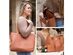 Brown Genuine Leather Tote with Insulated Lunch Bag Pocket / Wine Carrier. Wine Purses For Women Who Have Everything