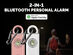 2-in-1 Personal Safety Alarm with Apple Find My Smart Tracking (Pink)
