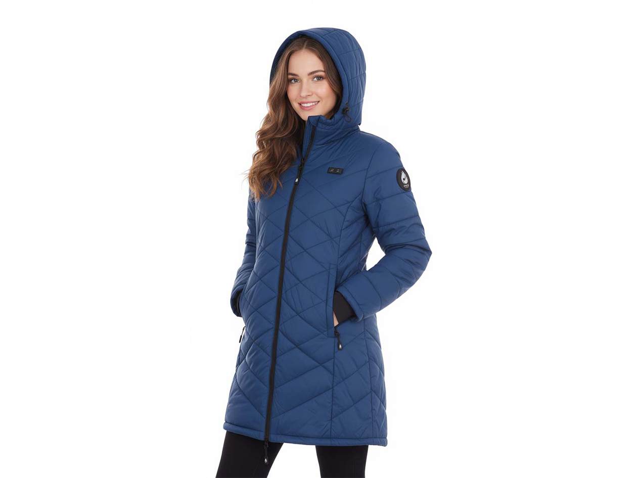 Women's Helios Hybrid Heated Coat (Navy/3XL)