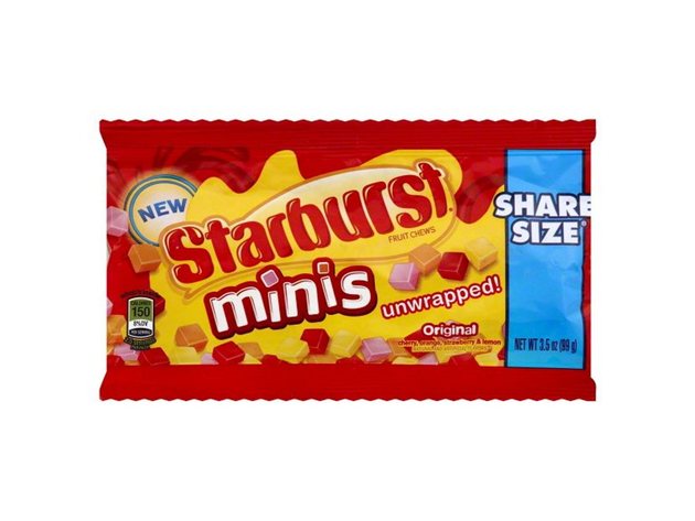 Starburst Minis Original Fruit Chews in Cherry, Strawberry, Orange and Lemon Flavors, Share Size, 3.5 Ounce
