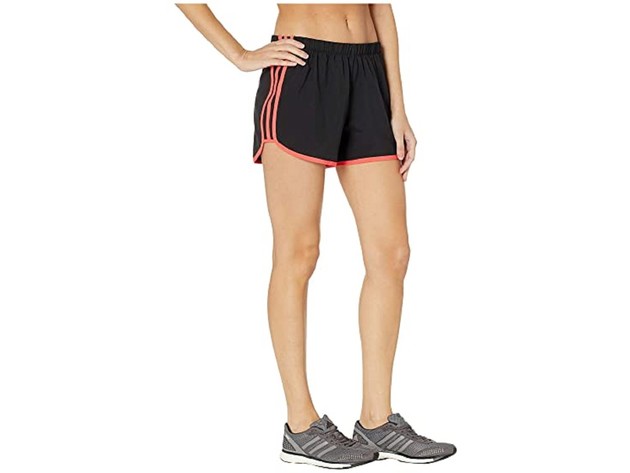 Adidas Women's M20 Reflective Running Shorts Black/Red Size Extra Large