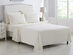 Kathy Ireland Brushed Microfiber Sheet Set (Ivory/Twin)