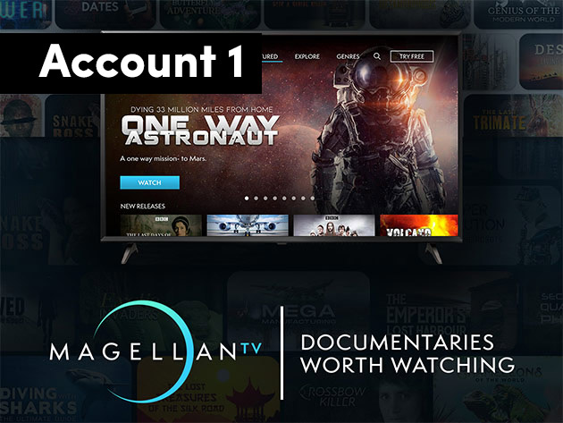 MagellanTV Documentary Streaming Service Lifetime Subscription (Account 1)