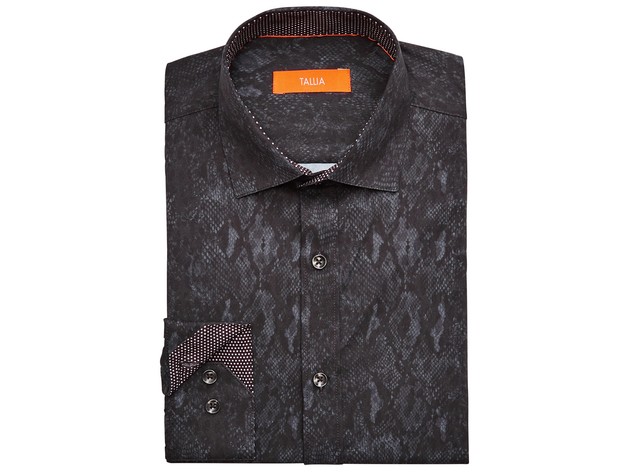 men's dress shirt 16 32/33 slim fit Shop Slim-Fit Stretch Dress Shirt – Black main image 0