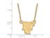 10k Yellow Gold Bowling Green State Small Pendant Necklace