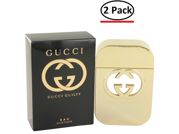 Gucci Guilty Eau by Gucci Eau De Toilette Spray 2.5 oz for Women (Package of 2)