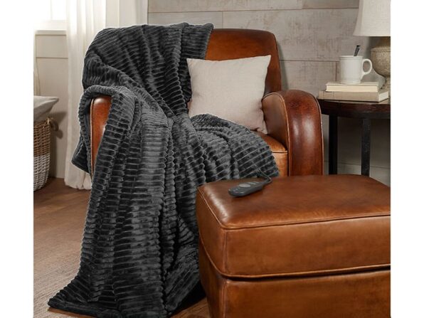 sunbeam velvet plush heated blanket