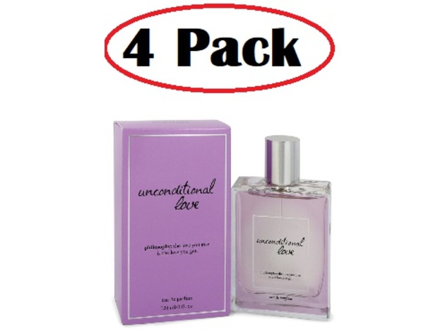 4 Pack of Unconditional Love by Philosophy Eau De Parfum Spray 4 oz