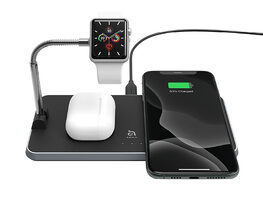OMNIA Q3 3-in-1 Wireless Charging Station with Power Adapter