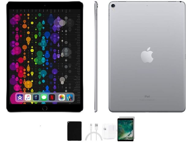 Apple iPad Pro 10.5" (2017) 256GB WiFi Space Gray (Refurbished) & Accessories Bundle