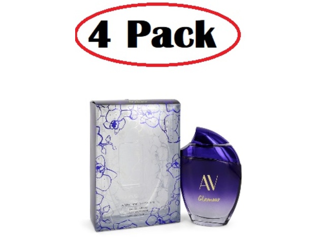 4 Pack of AV Glamour Passionate  by Adrienne Vittadini Eau De Parfum Spray 3 oz
