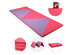 Costway 4'x10'x2" Thick Folding Panel Gymnastics Mat Gym - Pink/Purple