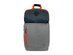 Bondka 20.5 Inch Jumpstreet Backpack with Dual Pleated Bottle Pouches, Black/Gray Heather with Orange Accent