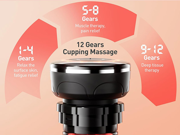 Smart Cupping Therapy Set with 8 Massage Cups