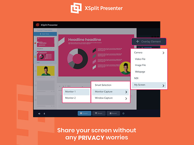 XSplit Presenter Premium: Lifetime Subscription (Windows)