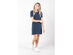 Kyodan  Womens Jersey Short-Sleeve T-Shirt Dress Casual Dress - Small / Navy Heather