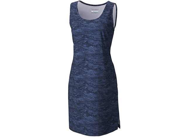 Columbia Women's Anytime Casual Dress II Nocturnal Japanese Micro Print Size 3X