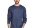 Weatherproof Vintage Men's Waffle Knit Long-Sleeve T-Shirt Navy Size XX-Large