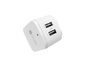 6A/30W 2 Ports USB Wall Chargers- White