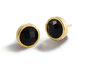 FIRE Gemstone Stud Earrings - Black Onyx