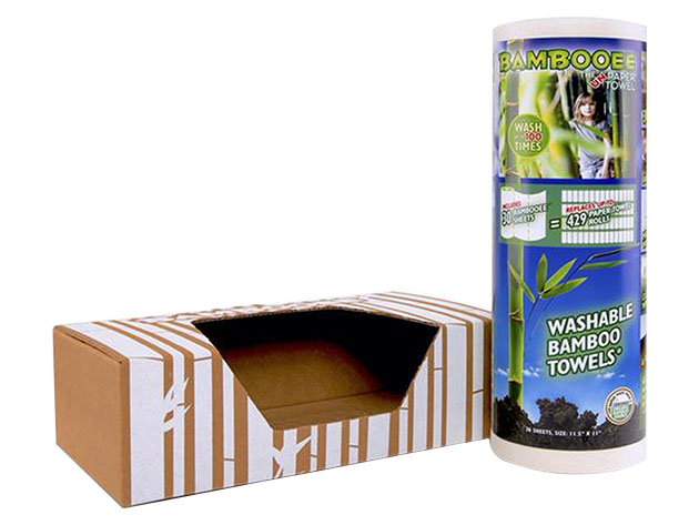 Bambooee® 30-Sheet Roll & Eco-Dispenser