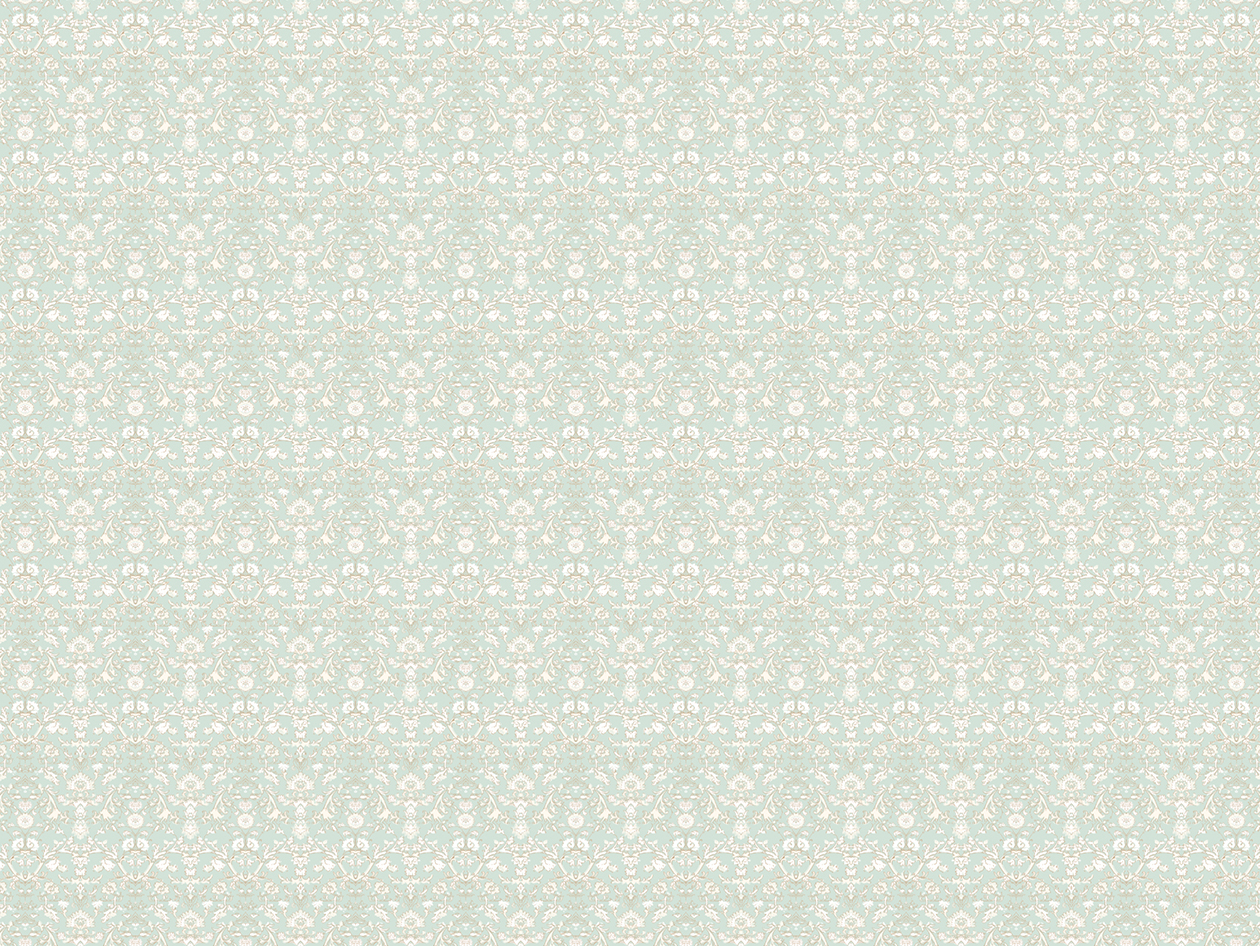 4-Piece Floral Print Microfiber Sheet Set (Floral Green/Queen)