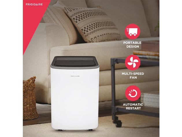 Frigidaire FHPC102AB1 10,000 BTU Portable Room Air Conditioner with Dehumidifier Mode